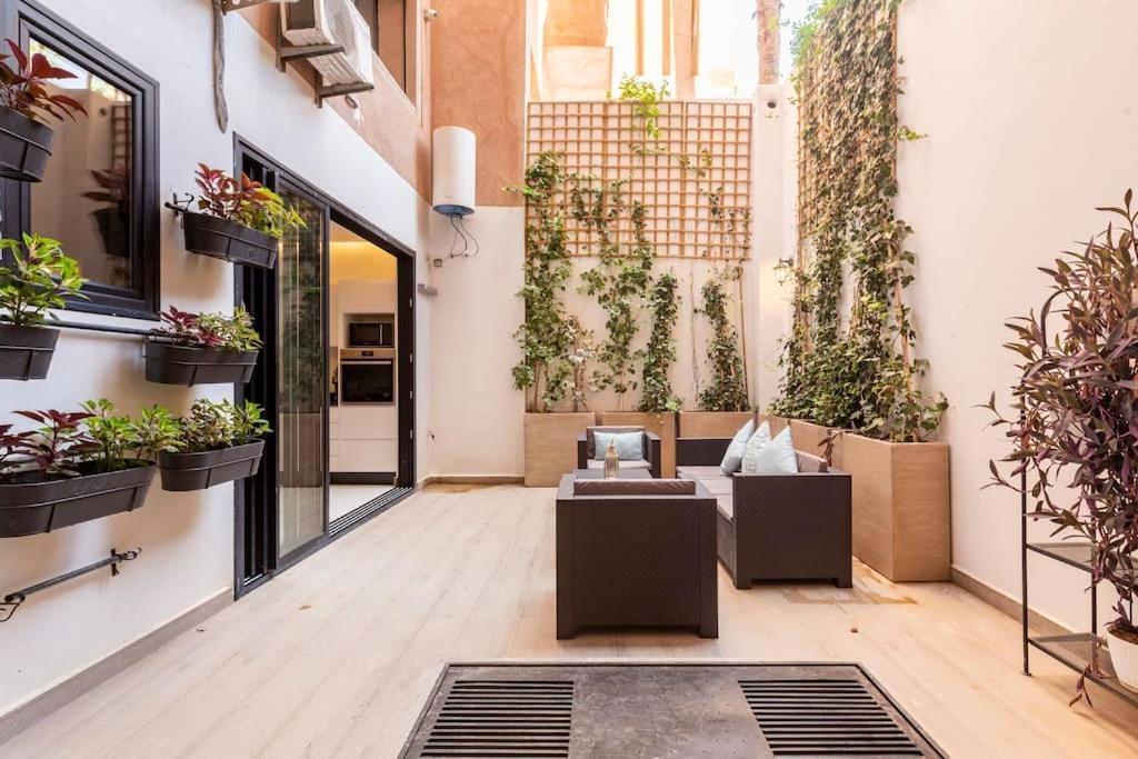 Loft Duplex Familial 200M2 Neuf - Centre Gueliz Apartment Marrakesh Bagian luar foto